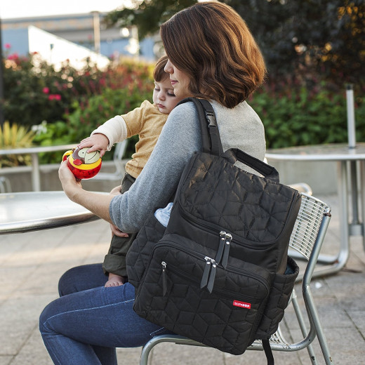 Skip Hop Forma Pack & Go Diaper Backpack - Jet Black