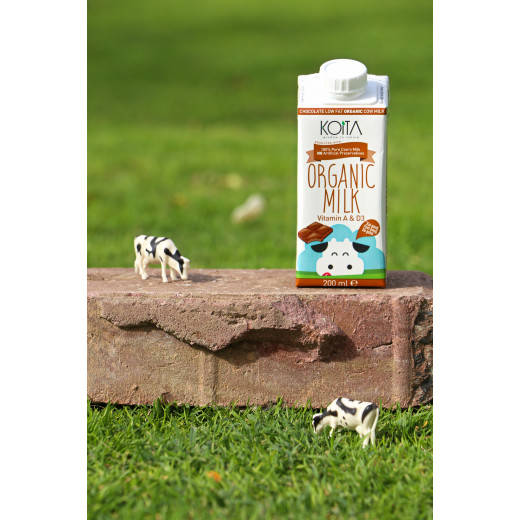 Koita Organic Low Fat Chocolate Milk 200 ml X24