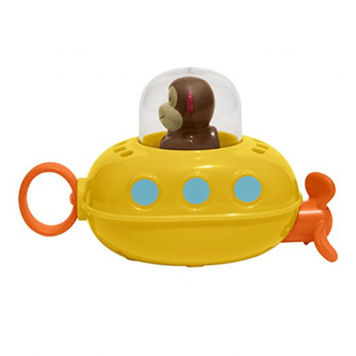 Skip Hop Zoo Bath Pull and Go Submarine, Monkey