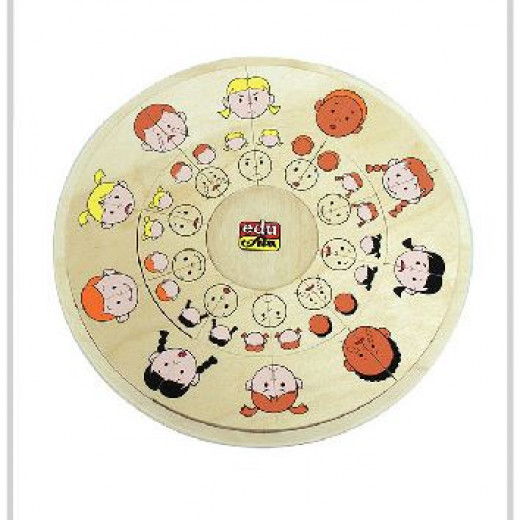 Edu Fun Circle Matching Board Emotions