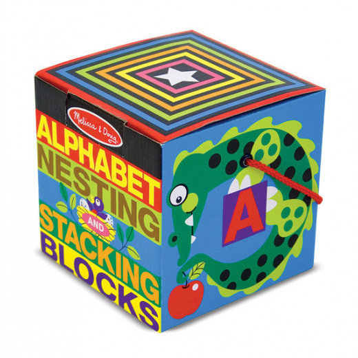 Melissa & Doug Alphabet Nesting And Stacking Blocks