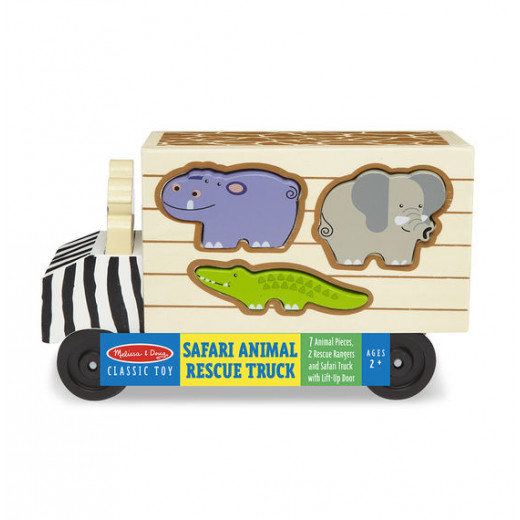 Melissa & Doug Animal Rescue Shape-Sorting Truck