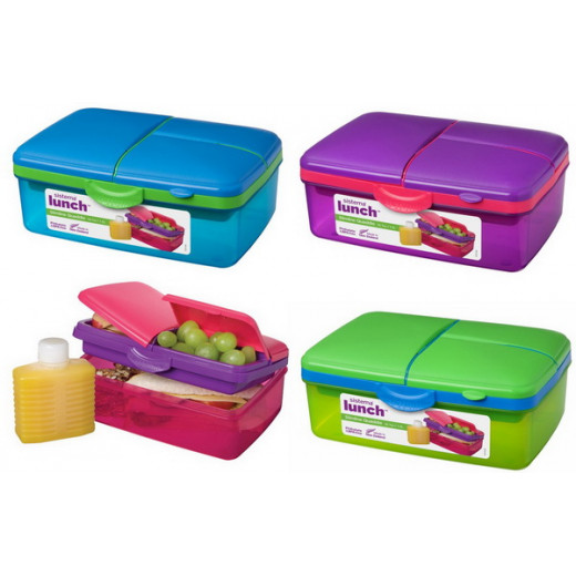 Sistema Lunch Slimline Quaddie, 1.5 L - Blue and green