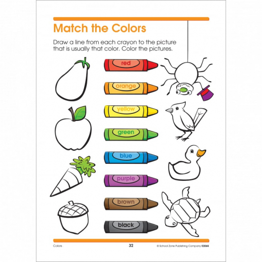 كتاب تعليم الألوان من سكوا زون