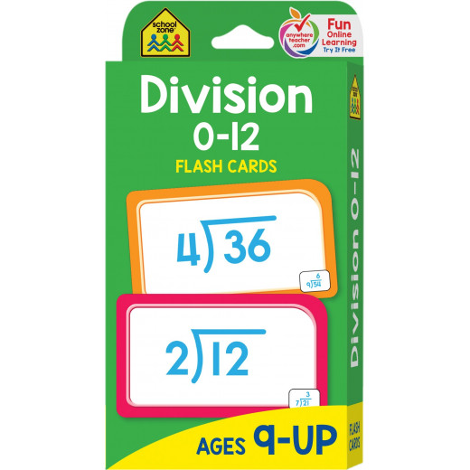 School Zone - Division 0-12 Flash Cards