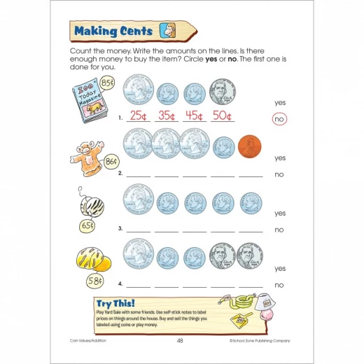 School Zone - First Grade Super Scholar Workbook Ages 5 to 7