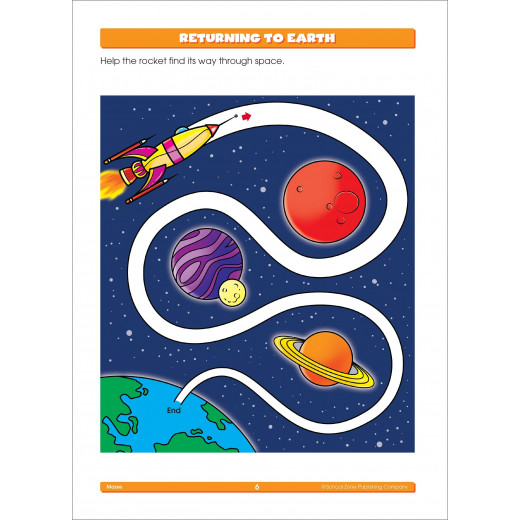 School Zone - Mazes 96 page super deluxe ages 4-6