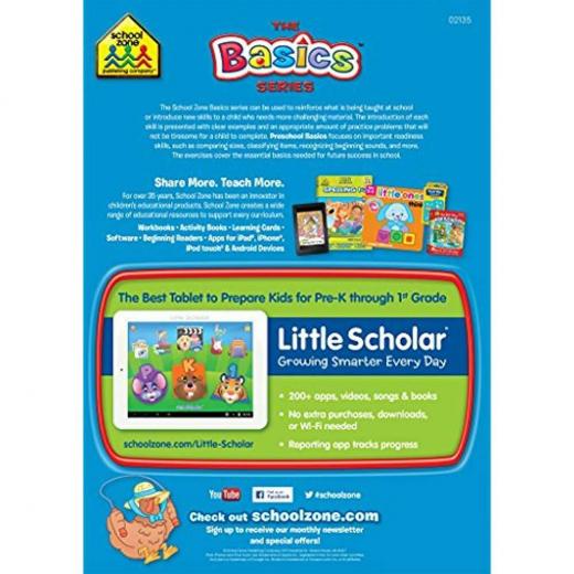 School Zone - Preschool Basics Workbook Ages 3-5