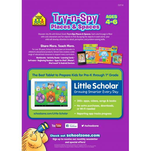 School Zone - Try n Spy Places and Spaces ages 4-6