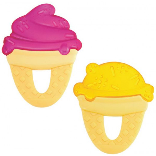 Chicco Fresh Relax Ice Cream Teether, Fuschia