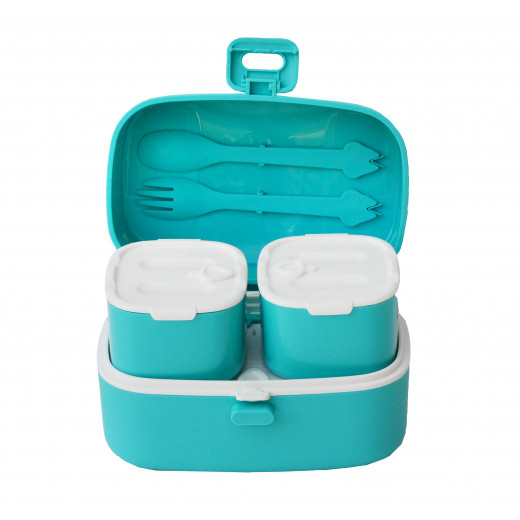 Look Back Lunch Box For Kids, Blue Color