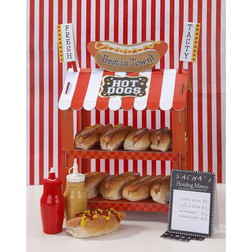 Talking Tables Street Stalls Mini Card Hot Dog or Popcorn Stand