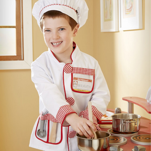 Melissa & Doug Chef Role Play Costume Set, 3-6 years