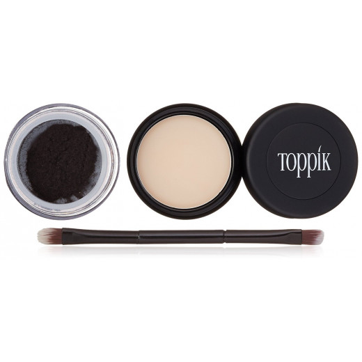 Toppik Brow Building Fiber Set, Dark Brown, 1 Each