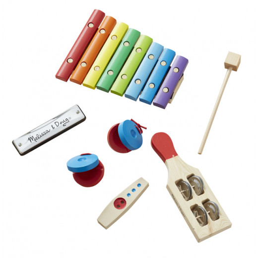 Melissa & Doug Deluxe Beginner Band Set,Multicolor