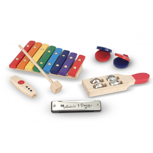 Melissa & Doug Deluxe Beginner Band Set,Multicolor