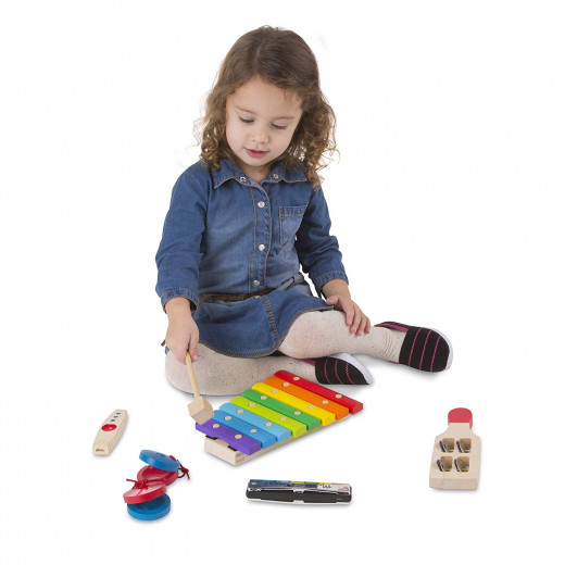 Melissa & Doug Deluxe Beginner Band Set,Multicolor