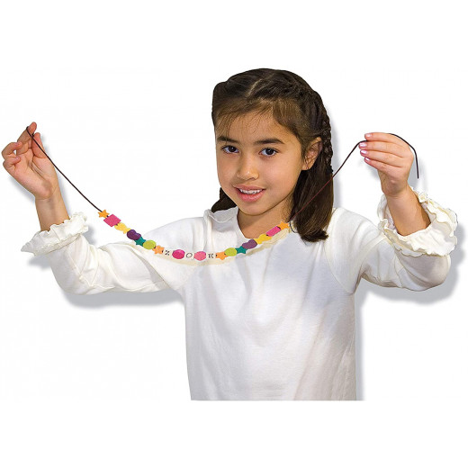 Melissa & Doug Wooden Stringing Beads