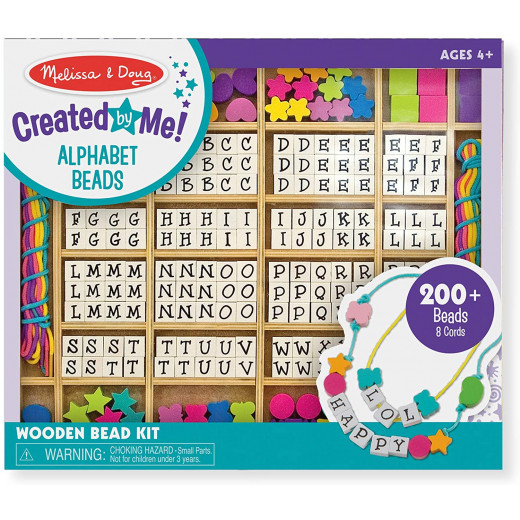 Melissa & Doug Wooden Stringing Beads