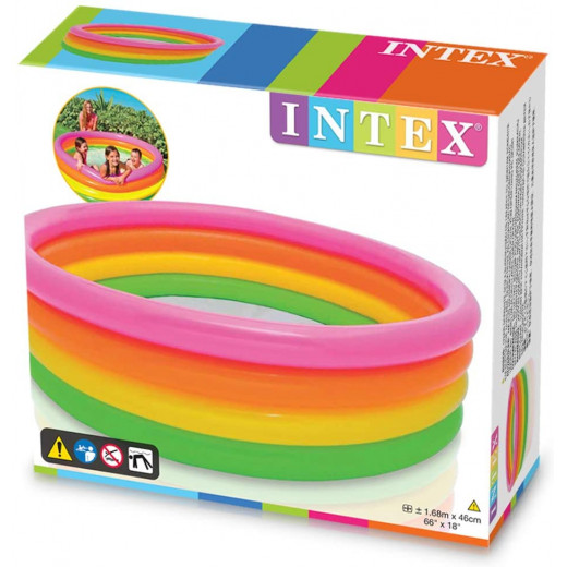 Intex Sunset Glow Swimming Pool, 168 cm X 46 cm