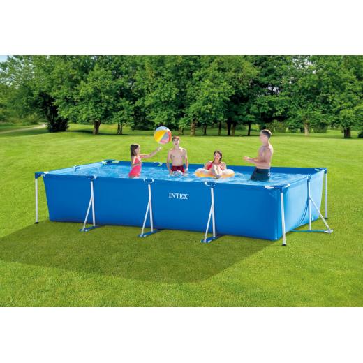 Intex - Rectangular Frame Pool, Ages  6+ , 4.5 m x 2.2 m x 84 cm