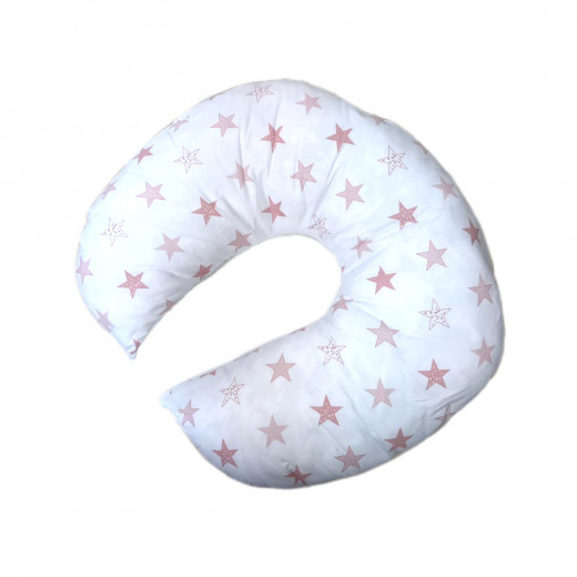 Baby baba Nursing Pillow, White with Stars