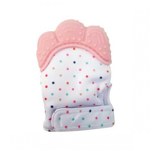 Baby jem baby teether gloves scratch pink