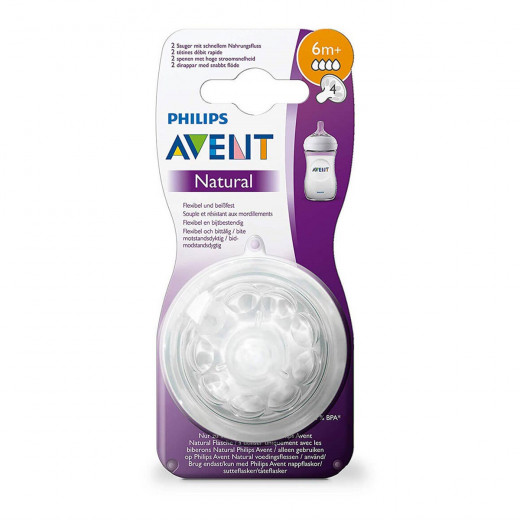 Philips Avent Natural Nipple 2 pcs, +6 m