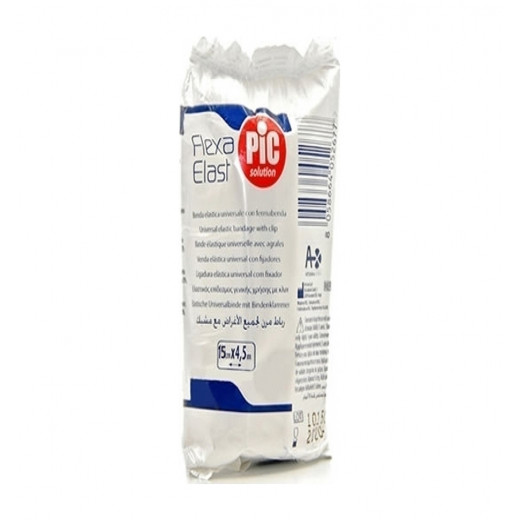 Pic Solution - Flexa Elast Bandage White in Cellophane 15 cm *4.5 m