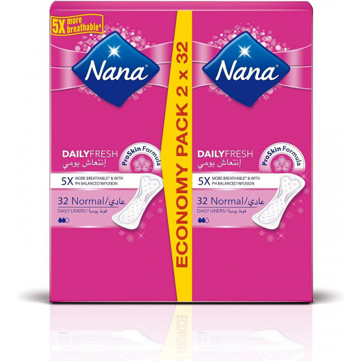 Nana Pantyliner Economy Pack, 64 Count