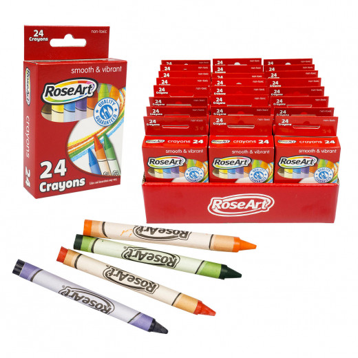 Rose Art Crayons Pack, 24 Crayons