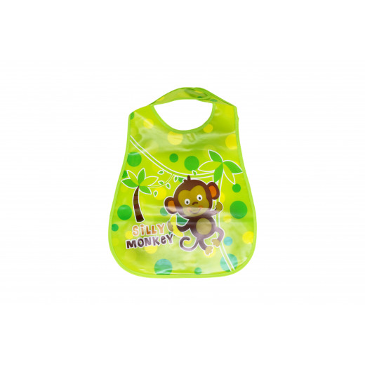 Plastic Baby Bib Waterproof, Silly Monkey