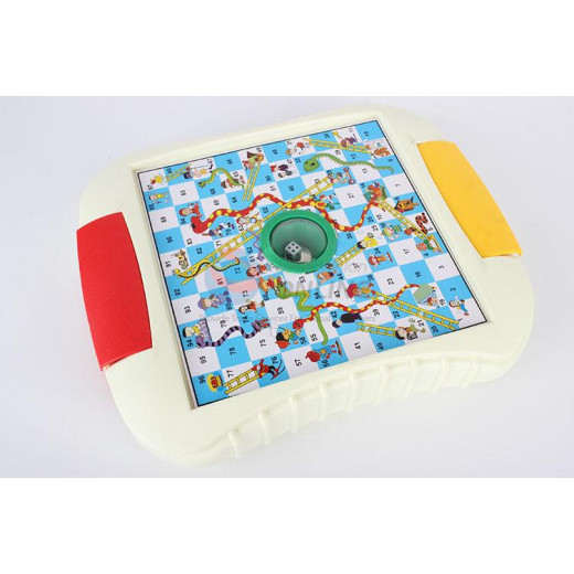 4 in 1 Game Set Snakes & Ladders, Draughts, Chess & Ludo Set