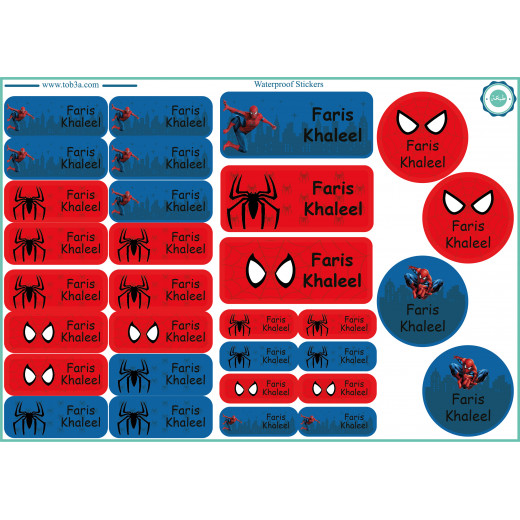 Tob3a Waterproof Stickers, Spider Man