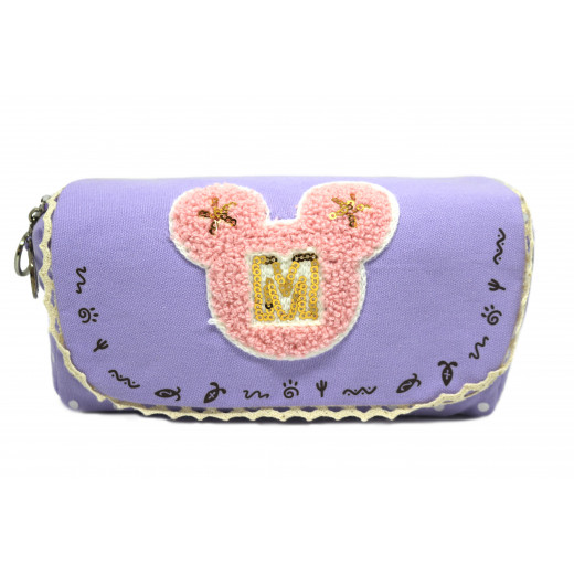 Meky Mouse Large Accessory Pouch, Purple