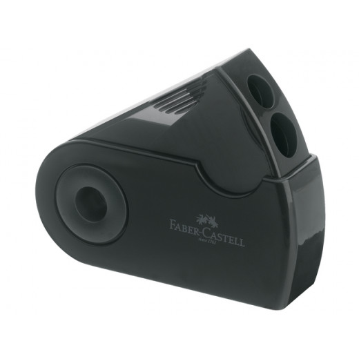 Faber Castell Sleeve Double Hole Sharpener Box, Black