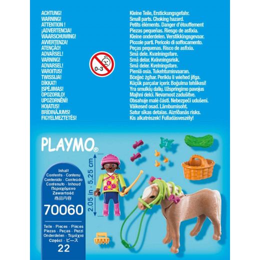 Playmobil GIRL WITH PONY 22 PCS For Children