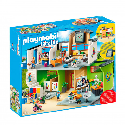 Playmobil Furnished School Building For Children