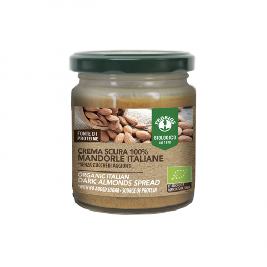 ORGANIC 100% DARK ALMOND SPREAD - GLUTEN FREE 200 g