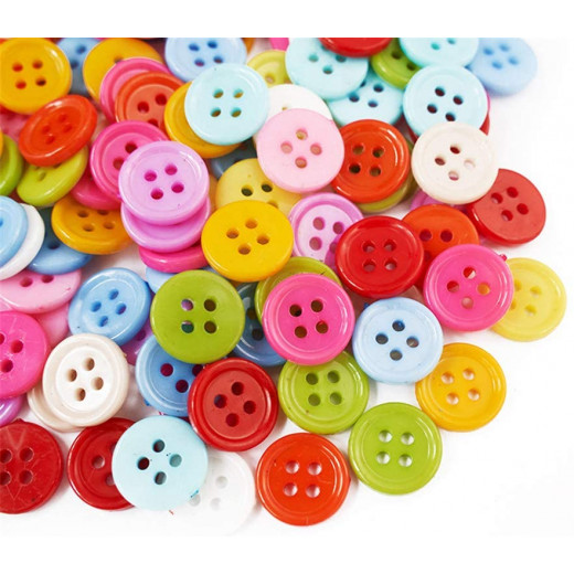 Foska  Plactic Buttons - Colored