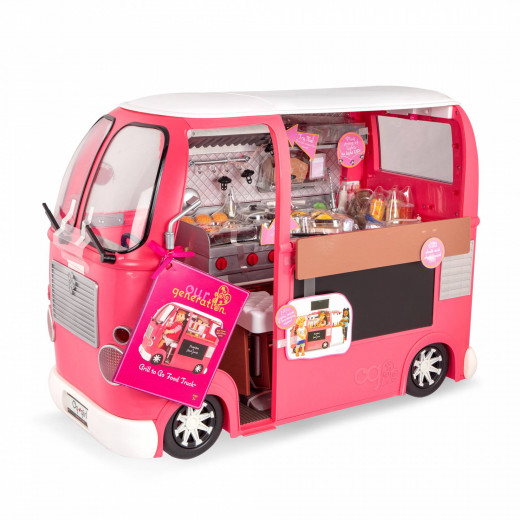 Our Generation Grill To Go Food Truck With Accessories,  Pink