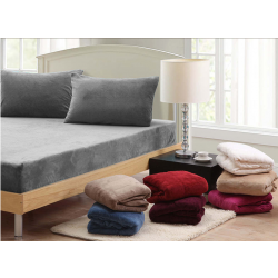 Nova single fitted sheet micro basic twin grey color 2pcs