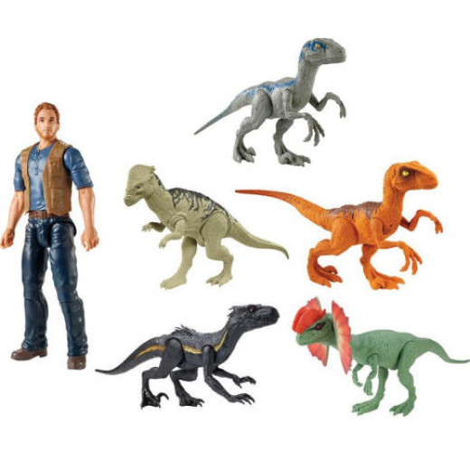 Mattel Jurassic World Imaginext Basic Figure with Vehicle, Assortment - 1 Pack - Random Selection