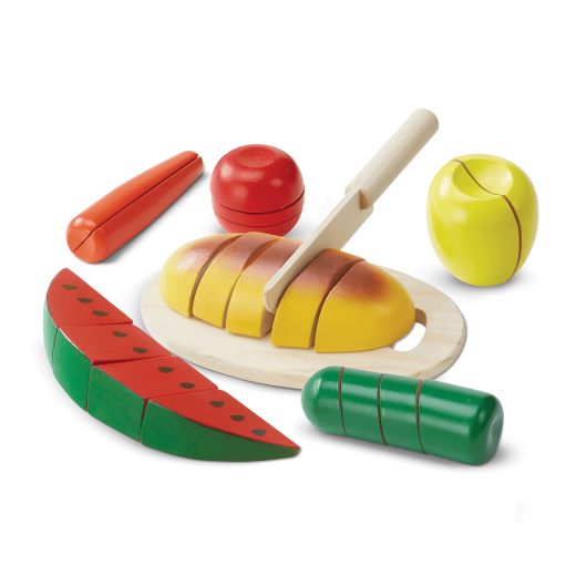 Melissa & Doug Cutting Food - Wooden Play Food