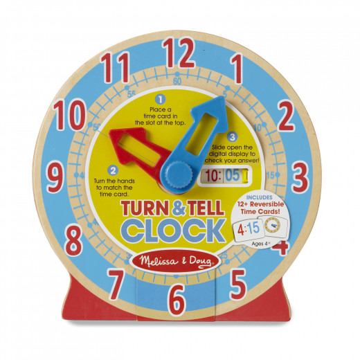 Melissa & Doug Turn & Tell Wooden Clock