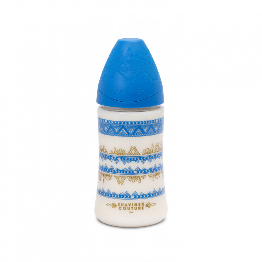 Suavinex - Premium Silicone Feeding Bottle 270ml - Dark Blue