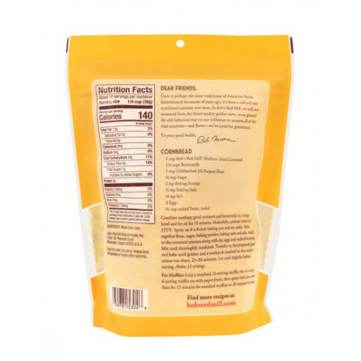 Bob’s Red Mill Cornmeal, Medium Grind, 680g