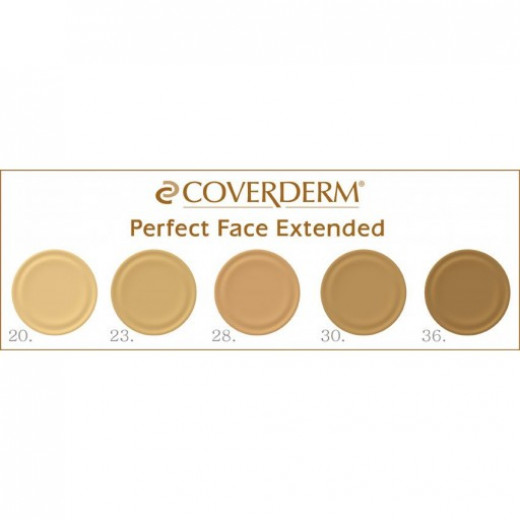 Coverderm Perfect Face Waterproof Makeup, Number 1, 30 Ml