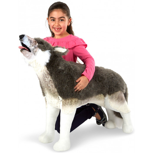 Melissa & Doug® Life Size Plush Animal, Wolf
