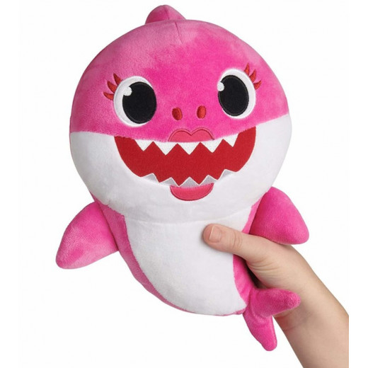 Pinkfong Singing Baby Shark Stuffed Plush Toy, Pink Color